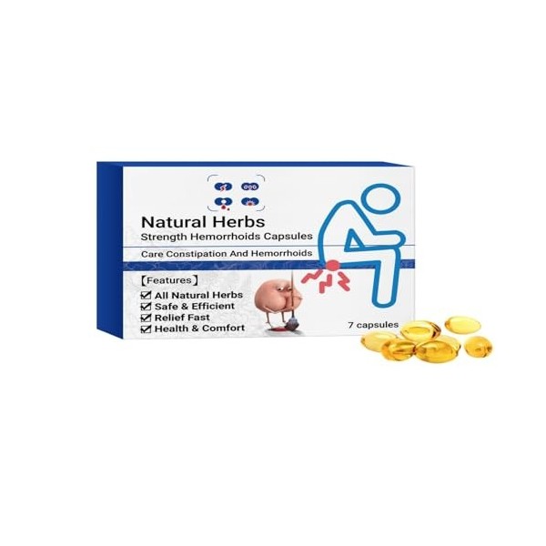 Capsules dhémorroïdes à base de plantes naturelles, capsules naturelles de, soulagement rapide des hémorroïdes pour femmes e ...