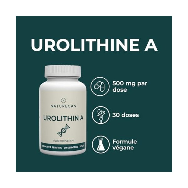 Naturecan Urolithine A 500 mg 30 Capsules 