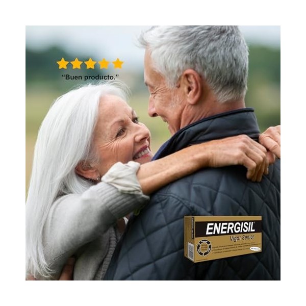 Energisil Vigor Senior 60 capsules – Aide à maintenir de bonnes relations sexuelles et à stimuler le désir sexuel – avec gins