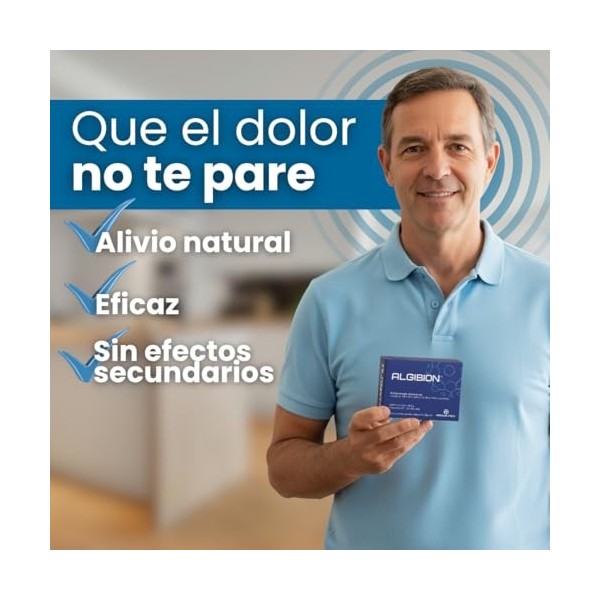 Algibion Supplément 100 % naturel analgésique et anti-inflammatoire | avec PEA, MSM, harpagophyte, boswellia et enzymes natur