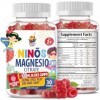 SUNNY SAM Gomitas de magnésium pour enfants et adultes 100 mg Calm Magnesium Chews Sup à mâcher avec citrate de magnésium
