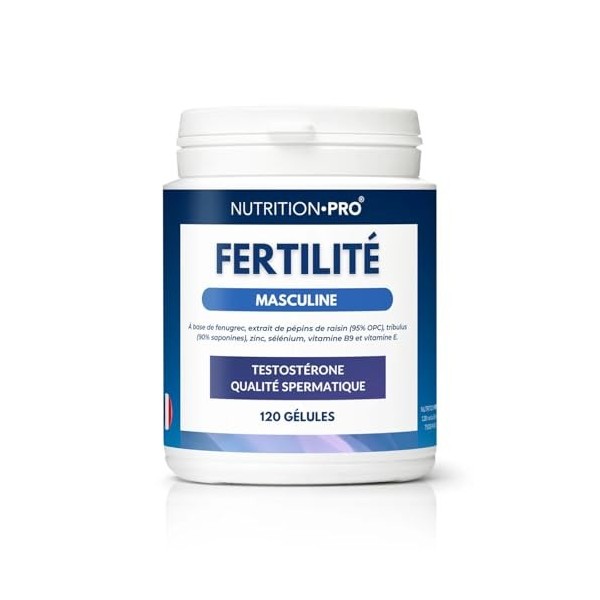 Fertilité Masculine – Formule complète | Vitalité, qualité du sperme, performance reproductive | Zinc, Tribulus, Fenugrec, Vi
