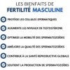 Fertilité Masculine – Formule complète | Vitalité, qualité du sperme, performance reproductive | Zinc, Tribulus, Fenugrec, Vi
