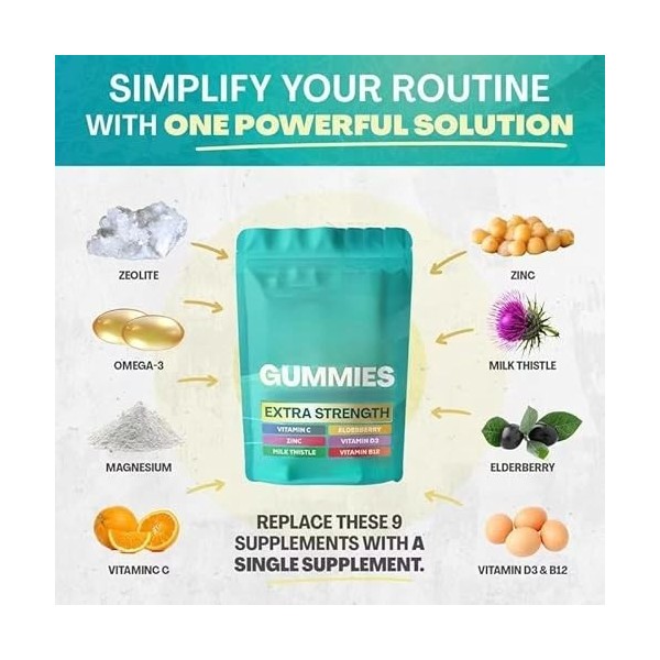 Gummies pour enfants | Soutien nutritionnel quotidien pour les enfants – Sans sucre