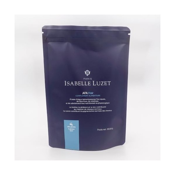 AFA HAIR | Complément alimentaire cheveux | Force, brillance, renouvellement & vitalité | Kératine + Biotine + Zinc + Séléniu