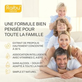 Propolis Pure Liquide avec Vitamines C, A, E, 50 ml - Soutien Immunité & Gorge - Extrait de Propolis Concentré 30 % Sans Alco