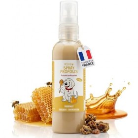 Spray Propolis Chien Chat - Gingivite Stomatite Hygiène Buccale - Propolis Pure sans Alcool - Cicatrisant Plaies Irritations 