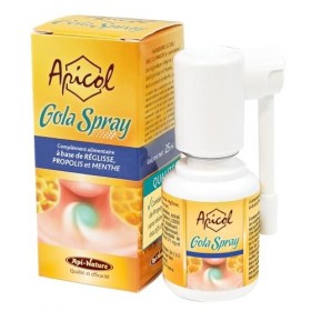 Spray Gorge | Propolis, Réglisse, Menthe et Anis | Soulage et Protège | Sans Alcool | Format Nomade 25 ml | Api-Nature