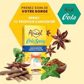 Spray Gorge | Propolis, Réglisse, Menthe et Anis | Soulage et Protège | Sans Alcool | Format Nomade 25 ml | Api-Nature