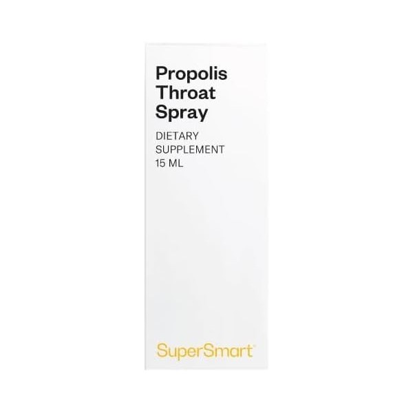 Propolis Throat Spray - Spray à la Propolis pour Gorge Irritée - Mal de Gorge et Soutien Immunitaire - Manuka, Vitamine C, Hu
