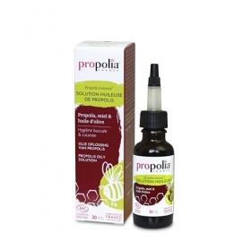 PROPOLIA - Bio - Solution huileuse de Propolis - Apaise et assainit peaux irritées et rougeurs - Propolis, Miel & Huile dOli