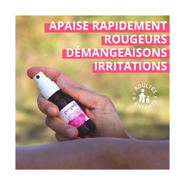PROPOLIA - Bio - Huile calmante - Aide à apaiser et calmer les peaux irritées - Piqûres dinsectes et de végétaux - Rougeurs ...