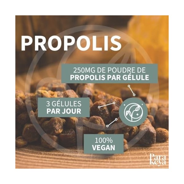 Parakeya - Propolis 250 mg | Complément alimentaire | 60 gélules