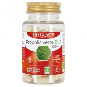 Phyto-Actif | Gélules Propolis Verte Bio 400 mg | Boost lImmunité | Riche en Arteîline C | Bio & Vegan | 100% d’Origine Natu