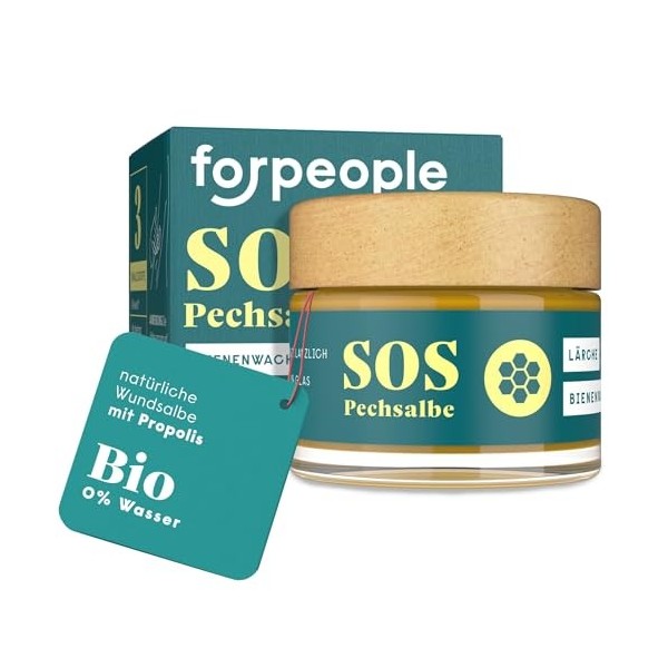 forpeople Pommade malchante 50 ml · Pommade à la résine bio avec résine de mélèze pour le visage et le corps · Pommade dabei