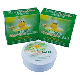 Lot de 3 pommades à la propolis pour abeilles, à la propolis, à la cire dabeille, à lhamamélis et à lallantoïne, 100 ml