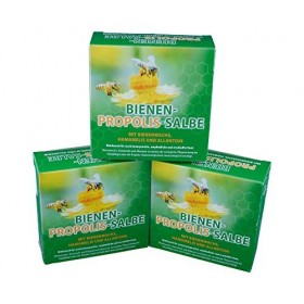 Lot de 3 pommades à la propolis pour abeilles, à la propolis, à la cire dabeille, à lhamamélis et à lallantoïne, 100 ml