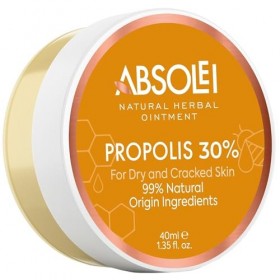 Absolei Pommade Propolis, Pommade Naturelle à 30% Propolis pour les Démangeaisons, la Peau Sèche et Craquelée, 40 ml