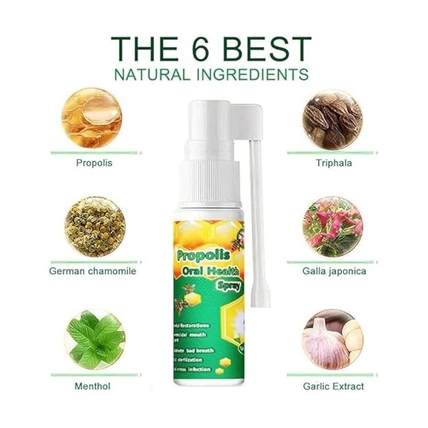Propolis Oral Health Spray,Fresh Breath,Oral Health Spray, 1/2/3 Pcs Propolis Oral Spray, Fresh Breath 2 Pcs Propolis