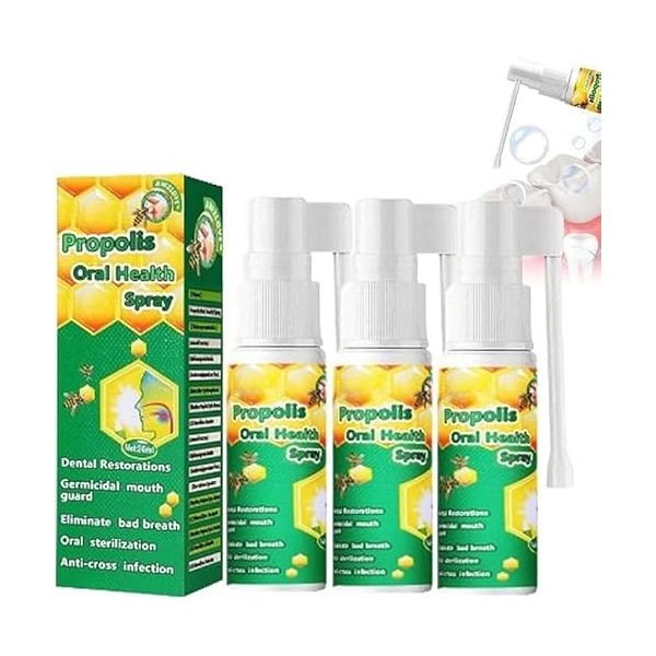 Propolis Oral Health Spray,Fresh Breath,Oral Health Spray, 1/2/3 Pcs Propolis Oral Spray, Fresh Breath 2 Pcs Propolis