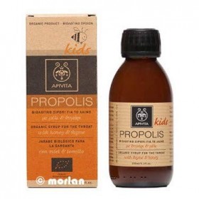 APIVITA Propolis Kids Organic Syrop fot the Throat with Honey & thyme 150 ml