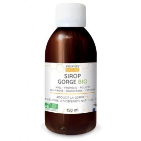 Sirop Gorge Bio - Miel, Propolis, Guimauve, Pollen - Immunité - 150ml - Fabriqué en France - ProposNature