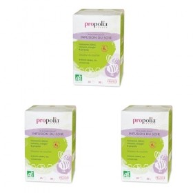 PROPOLIA - Bio - Infusion du Soir - Relaxation et sommeil - Propolis, Tilleul, Guimauve, Romarin et Oranger - Complément alim...