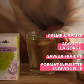 PROPOLIA - Bio - Infusion du Soir - Relaxation et sommeil - Propolis, Tilleul, Guimauve, Romarin et Oranger - Complément alim...