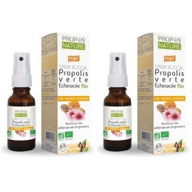 Un Spray Buccal Propolis Verte & Echinacée - Maux de gorge - Défense immunitaires - 100% naturel - Certifié Biologique - 15 m...