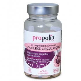 PROPOLIA - Complexe circulatoire - Circulation sanguine Jambes légères - Propolis, Vigne rouge & Cassis - Complément alimenta