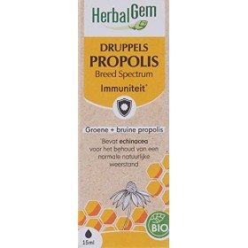 Herbalgem - Propolis Concentrée - Large Spectre Gouttes Bio - Dès les Premiers Signes du Refroidissement - 15 ml - Lemballag ...