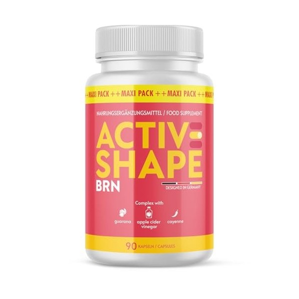 ActiveShape Brn Gélules | Le compagnon idéal pour atteindre vos objectifs | Pour hommes et femmes | Contenu 90 gélules