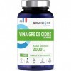GRANIONS - Vinaigre de Cidre de Pomme 2000 MG - Coupe Faim & Perte de Poids - Probiotique Naturel - Vinaigre de Cidre Perte d