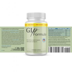 GLp Formula Gélules | Avec du vinaigre de cidre et des extraits de plantes | Goût neutre | 90 gélules
