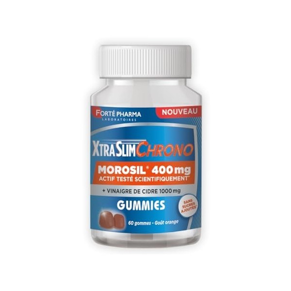 Forté Pharma - XtraSlim Chrono Gummies Morosil minceur - Vinaigre de cidre - Complément alimentaire perte de poids - Bien etr...