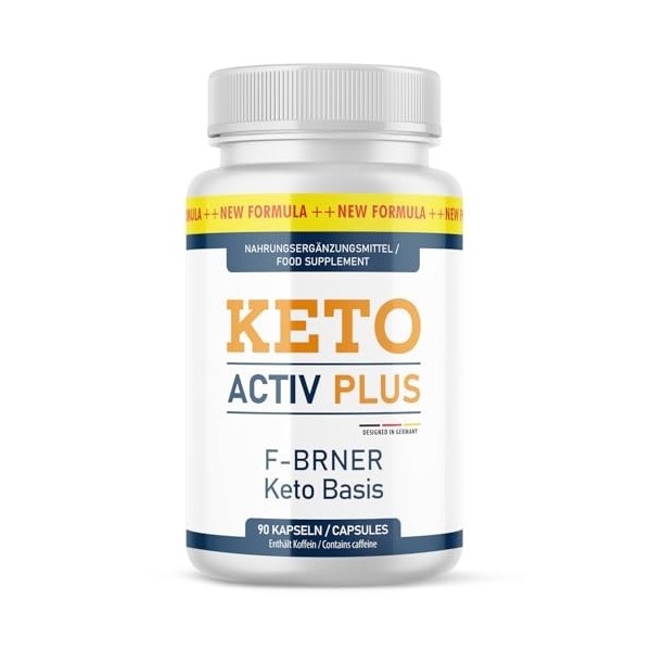 Keto Activ Plus | Pour les personnes ayant un mode de vie sain | Facile à utiliser | 90 gélules par boîte