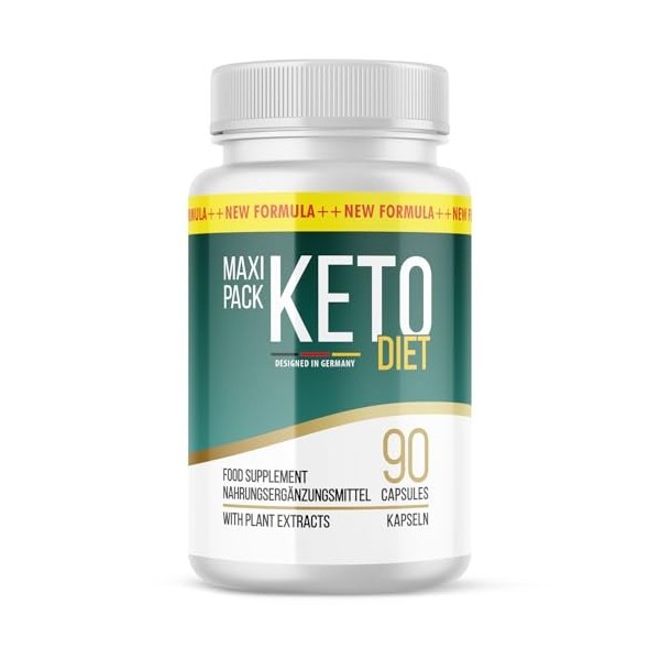 Keto Diet Gélules | Convient aux hommes et aux femmes | Facile à utiliser | Contenu 90 gélules