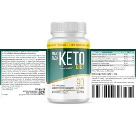 Keto Diet Gélules | Convient aux hommes et aux femmes | Facile à utiliser | Contenu 90 gélules