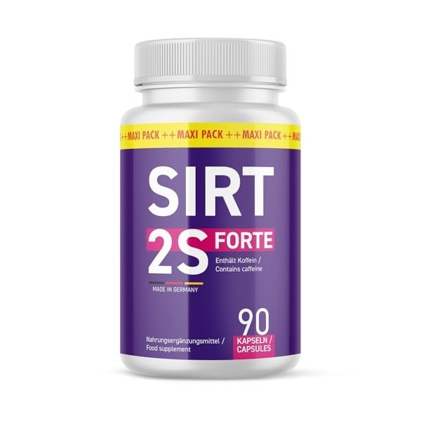 Sirt2S gélules | Pour un style de vie sain | Facile à utiliser | 90 gélules | 1x