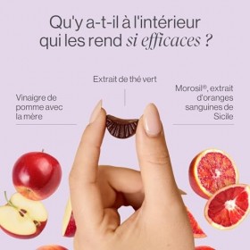Gummies au Vinaigre de Pomme avec Morosil, Vitamine C et Extrait de Thé Vert - 60 Gummies Naturelles au Goût dOrange - Moro ...