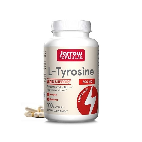 Jarrow Formulas, L-Tyrosine 500, 500 mg, 100 Capsules