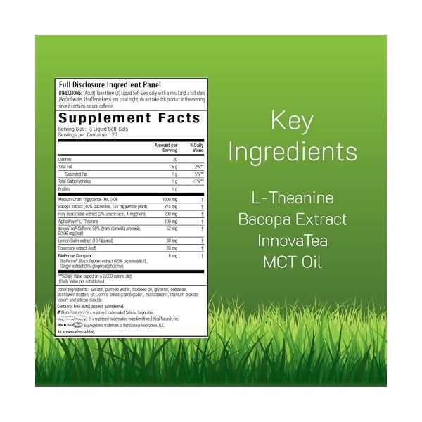 Irwin Naturals - Cerveau éveillé - 60Gélules