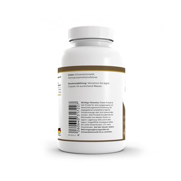 Zec+ Health+ Black Cumin Oil 150 Capsules Sans saveur