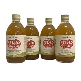 Aceto di mele biologico 4x500ml vinaigre de pomme mère non pasteurisé, biologique et non filtré