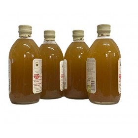 Aceto di mele biologico 4x500ml vinaigre de pomme mère non pasteurisé, biologique et non filtré