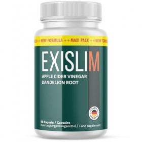 Exislim gélules | avec des ingrédients précieux, comme le vinaigre de pomme et la racine de pissenlit | 90 gélules 1x