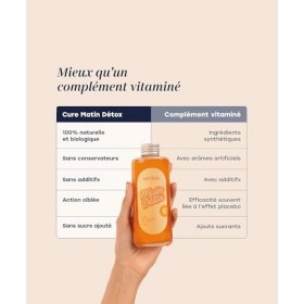 Archie, Pack Cure Matin Detox, Vinaigre de cidre - Gingembre, Citron et Epices. Énergie, Vitalité. Rituel naturel. Made in Fr