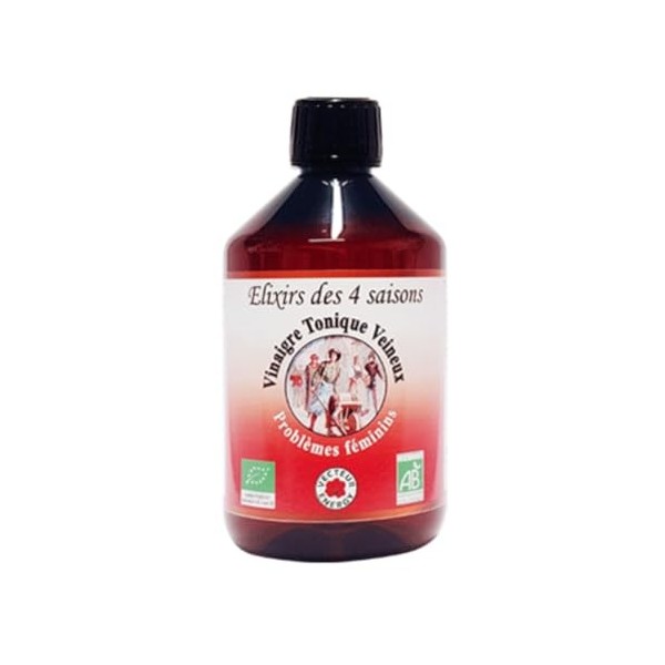 Elixirs des 4 Saisons BIO - été - vinaigre tonique veineux - 500ml Vecteur Energy