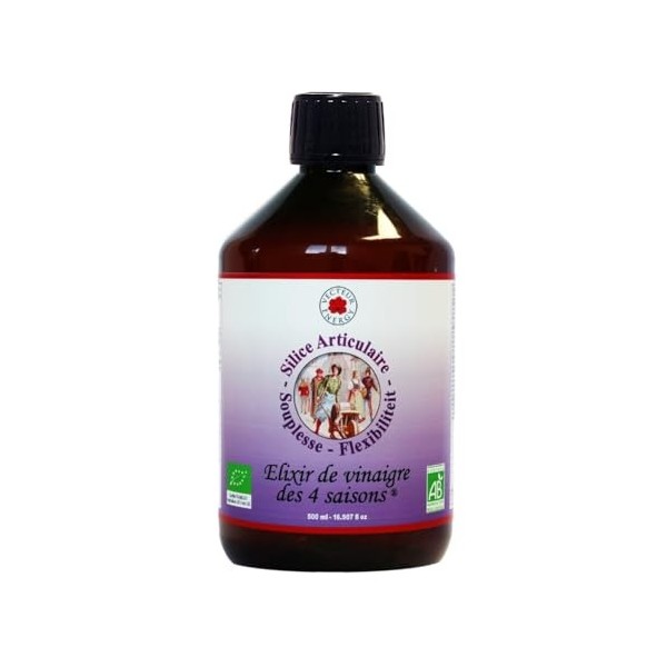 Elixirs des 4 Saisons BIO - automne - vinaigre silice articulaire souplesse flexibilité - 500ml Vecteur Energy