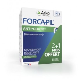 Arkopharma - Forcapil Anti-chute | Complément Alimentaire Cheveux et Ongles - Prévient la Chute de Cheveux - Résistance - Cro